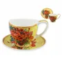 Filiżanka Big Vanessa Carmani 350ml ze spodkiem - V. van Gogh, Czerwone maki i stokrotki - 3